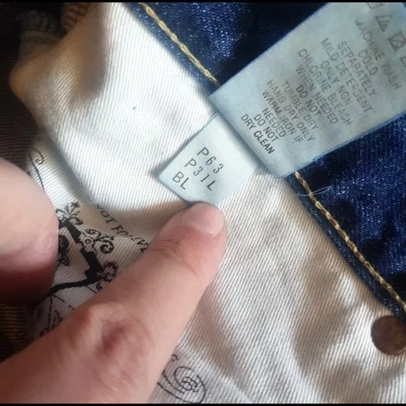 🌈 Amazing Japanese PRPS NOIR Selvedge Jeans SOLD - Picture 7 of 8